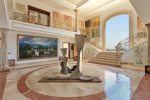 Panoramic window of the hall
