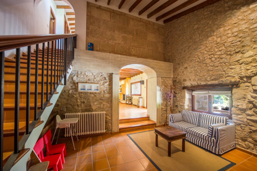 Lounge area from the finca