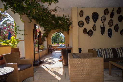 The property is surrounded by nature