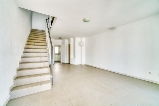 Access to the upper floor
