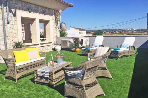 Large sunny terrace