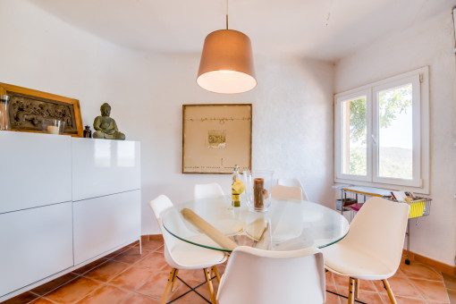 Bright dining area