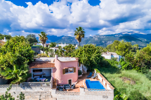 View of the chalet from above