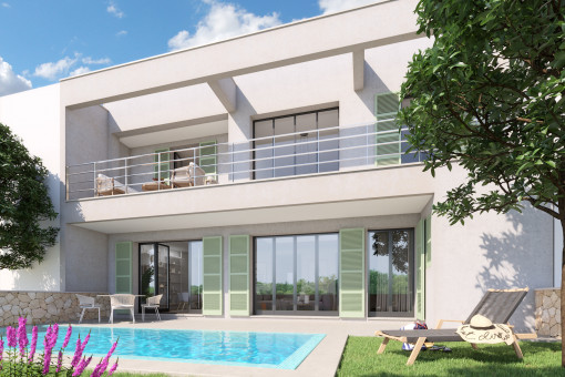 Lovely newly-built village house in Es Llombards