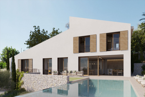 New construction project with wonderful sweeping views in Maria de la Salut