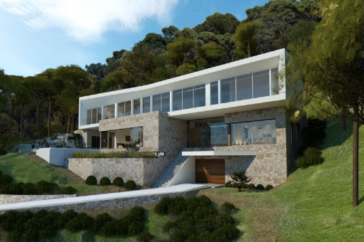 Fantastic new villa project in Portals Vells with wonderful sea views