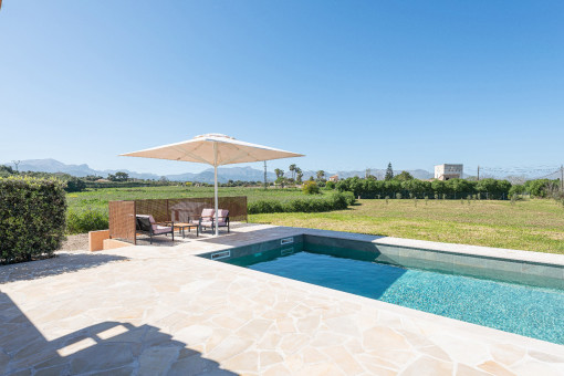 Pool with Views of Rural Serenity