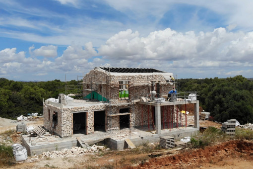 Beautiful new build finca in shell construction near Ses Salines