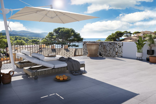 Dream Living with a View – Stylish Penthouse with Sea View in Sant Elm